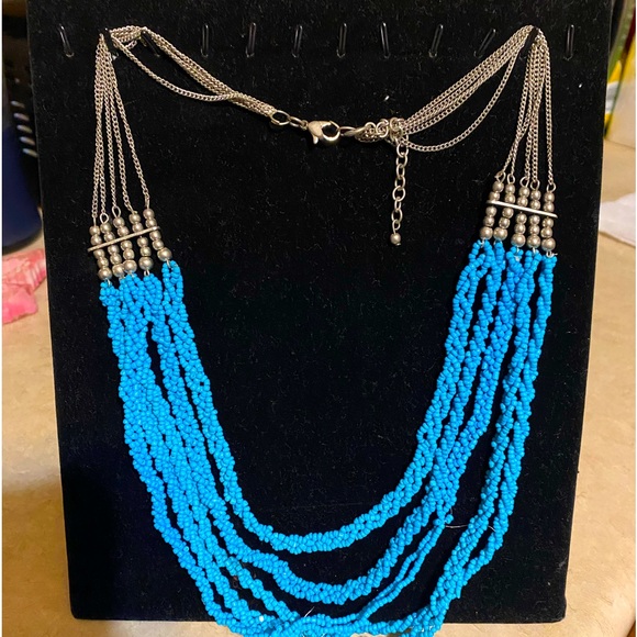 Turquoise beaded necklace - Picture 1 of 4